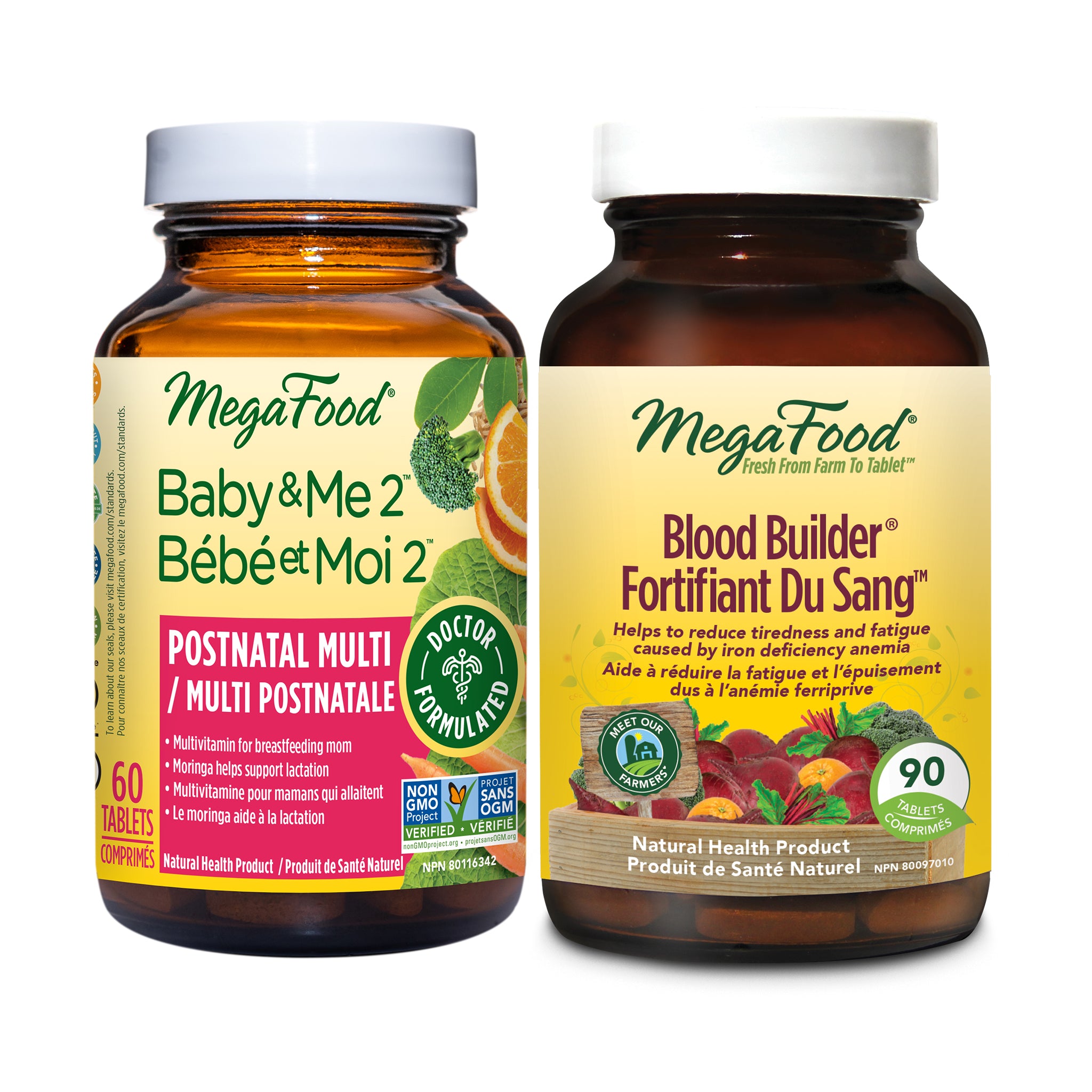 Baby & Me 2 Postnatal Multi (60 Tablets) + Blood Builder (90 Tablets)