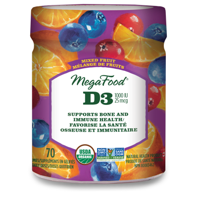 D3 Wellness (1000 IU) - Mixed Fruit Gummies