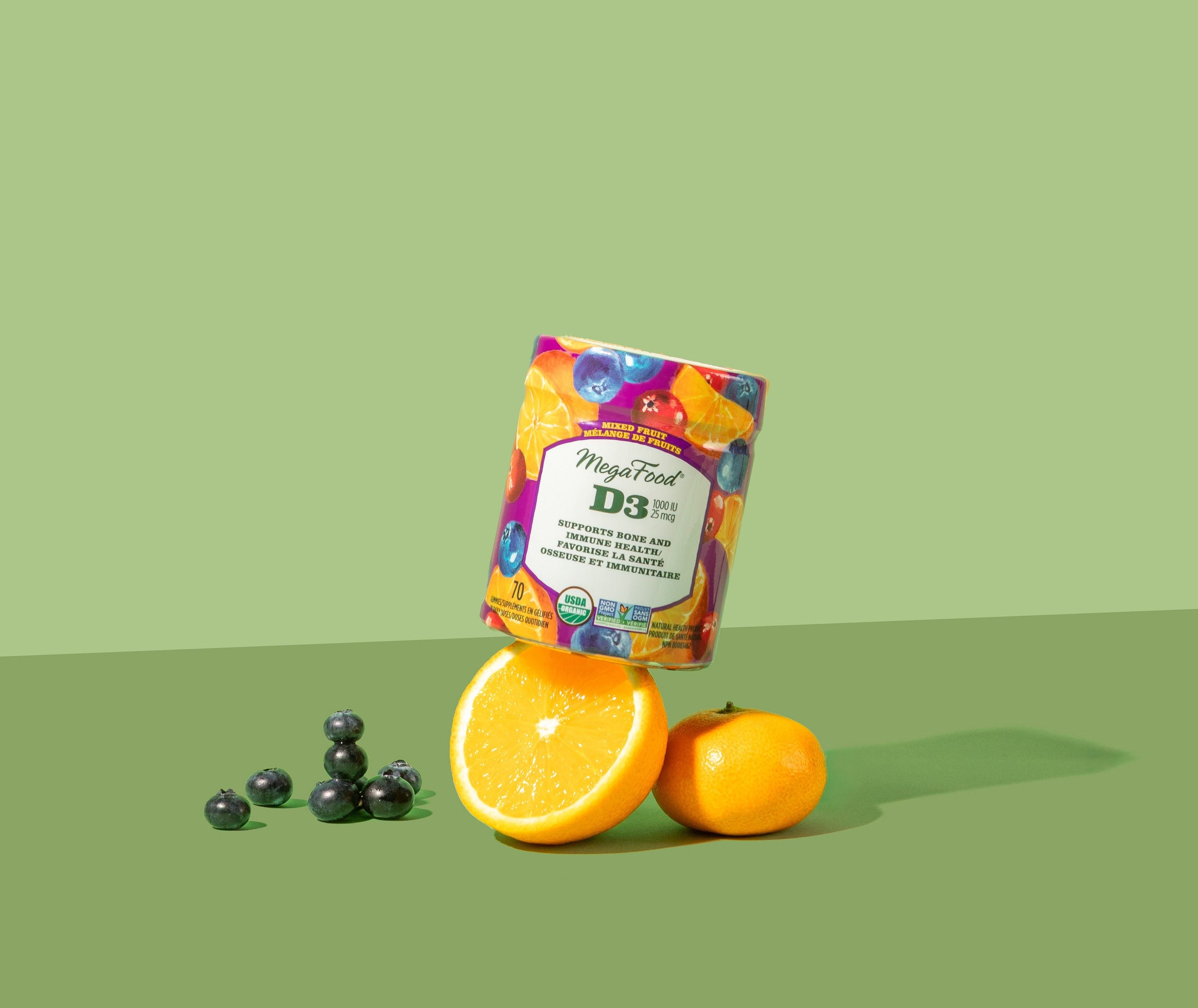 D3 Wellness (1000 UI) - Bonbons gélifiés aux fruits mélangés