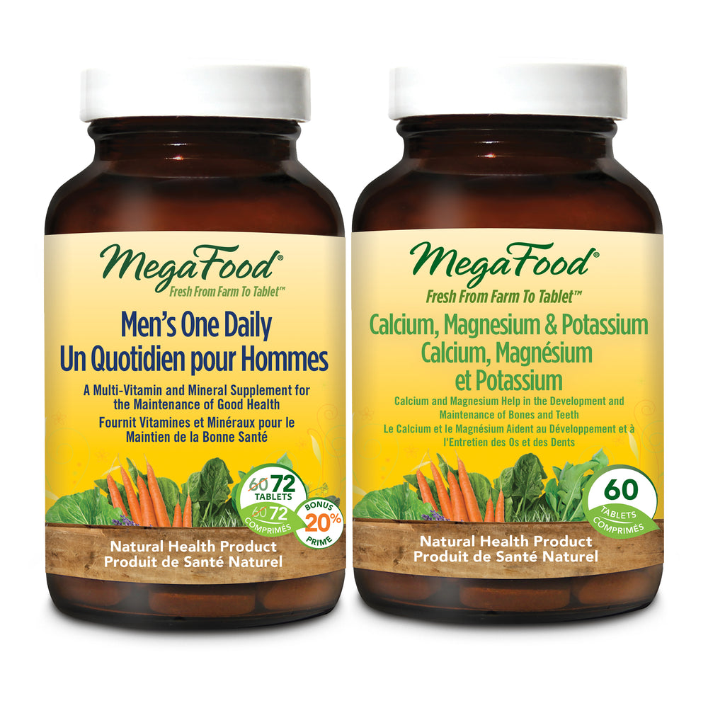 Men’s One Daily (72 Tablets) + Calcium, Magnesium & Potassium (60 Tablets)