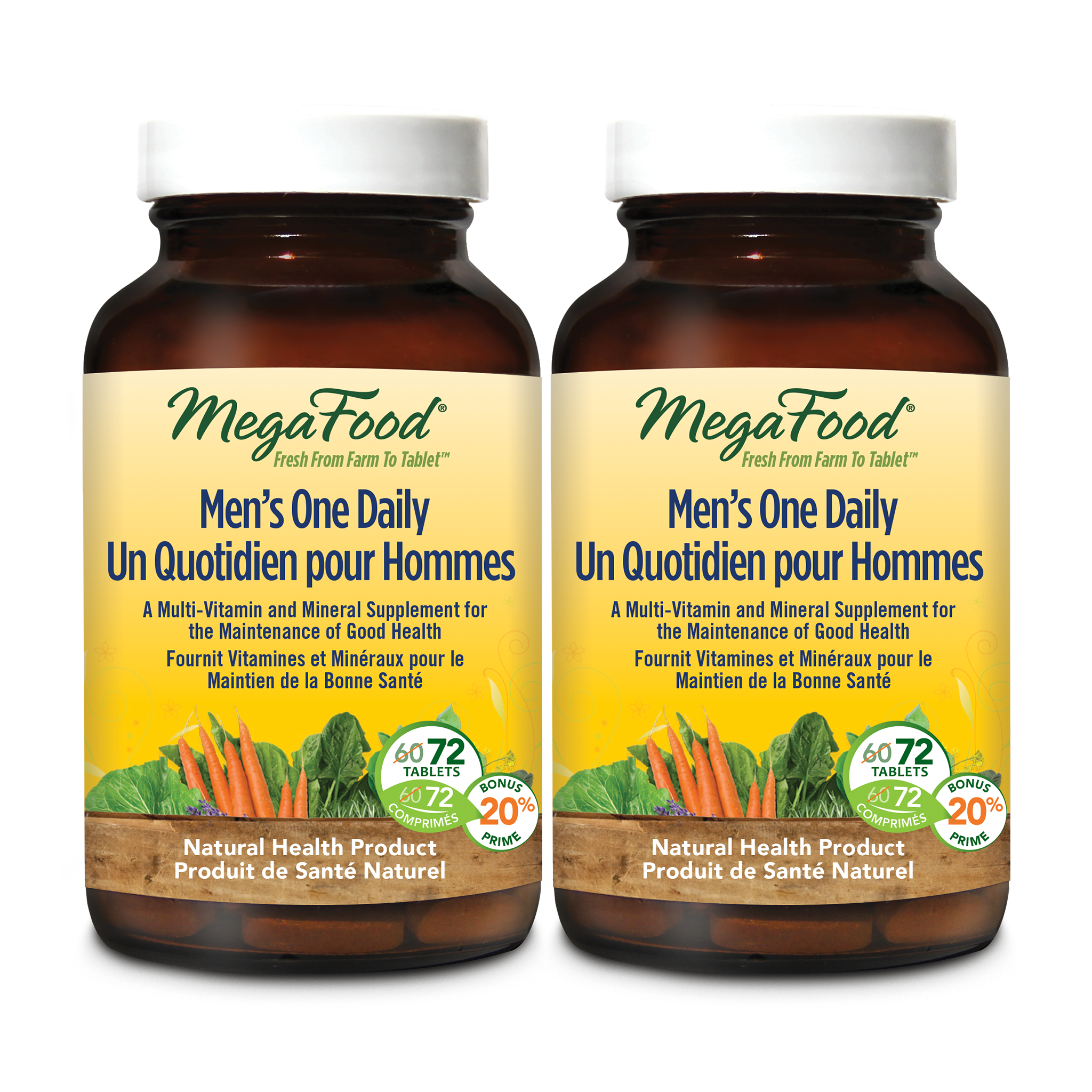 Men’s One Daily (72 Tablets)  + Men’s One Daily (72 Tablets)