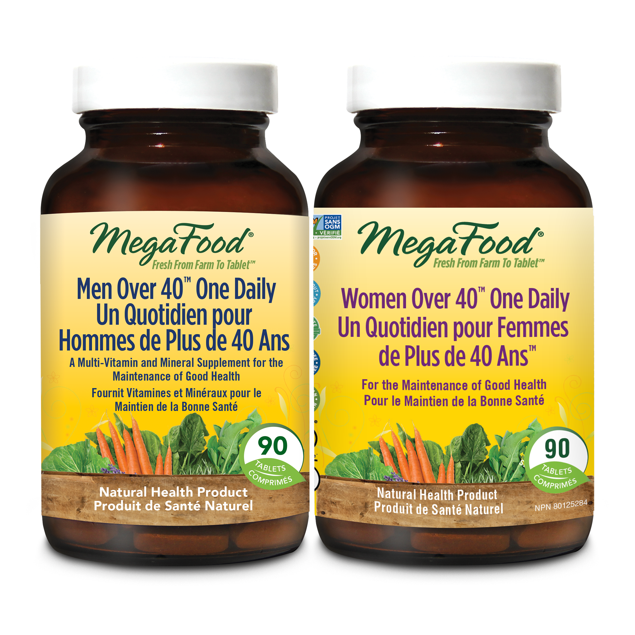 Men Over 40 One Daily (90 Tablets) + Women Over 40 One Daily (90 Tablets)