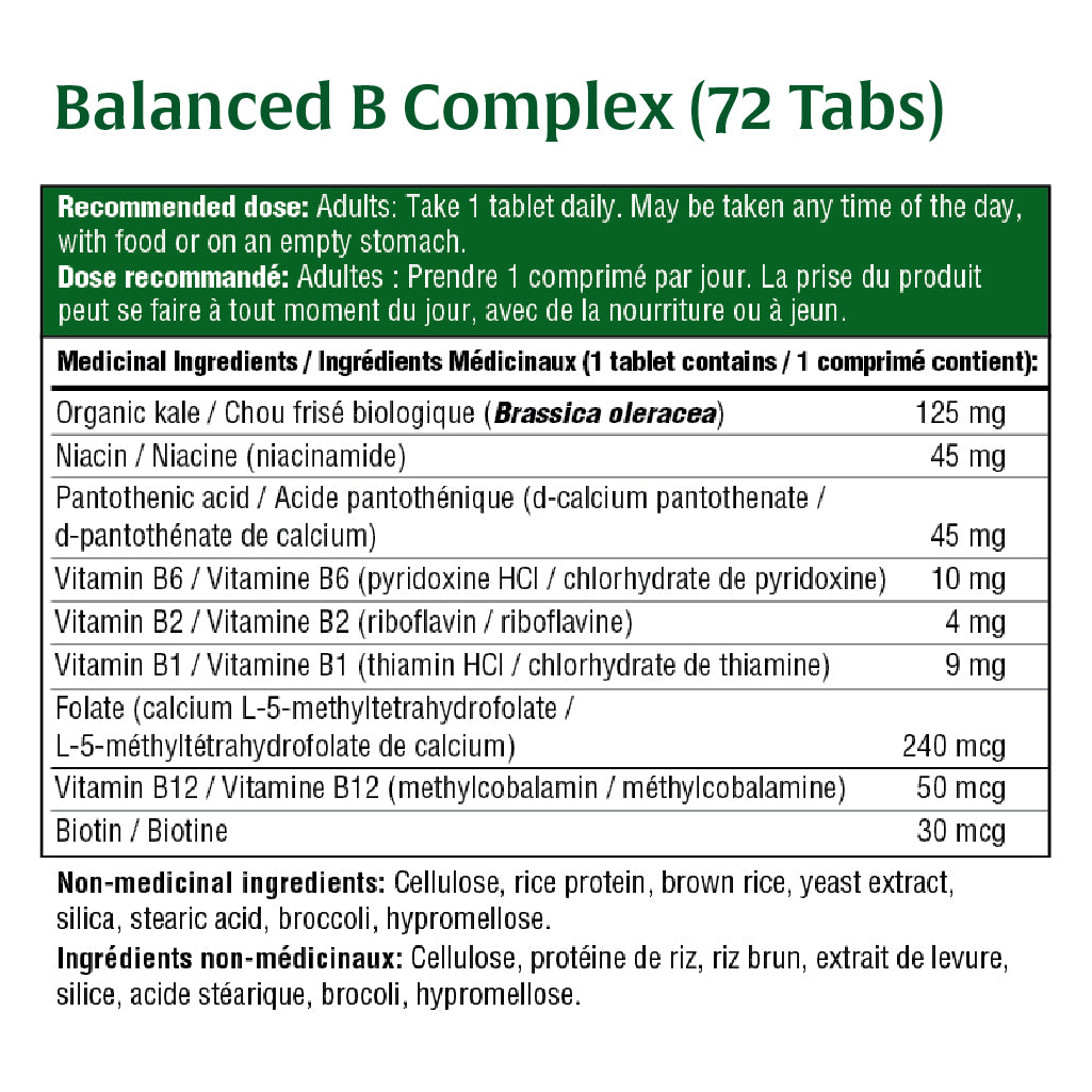 Balanced B Complex (72 Tablets) + Balanced B Complex (72 Tablets)