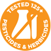 Tested for 125+ Herbicides & Pesticides